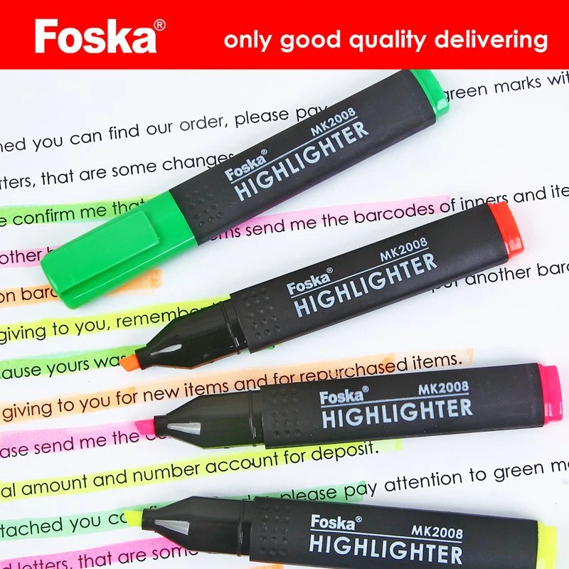 Good Quality School Office Highlighter Marker