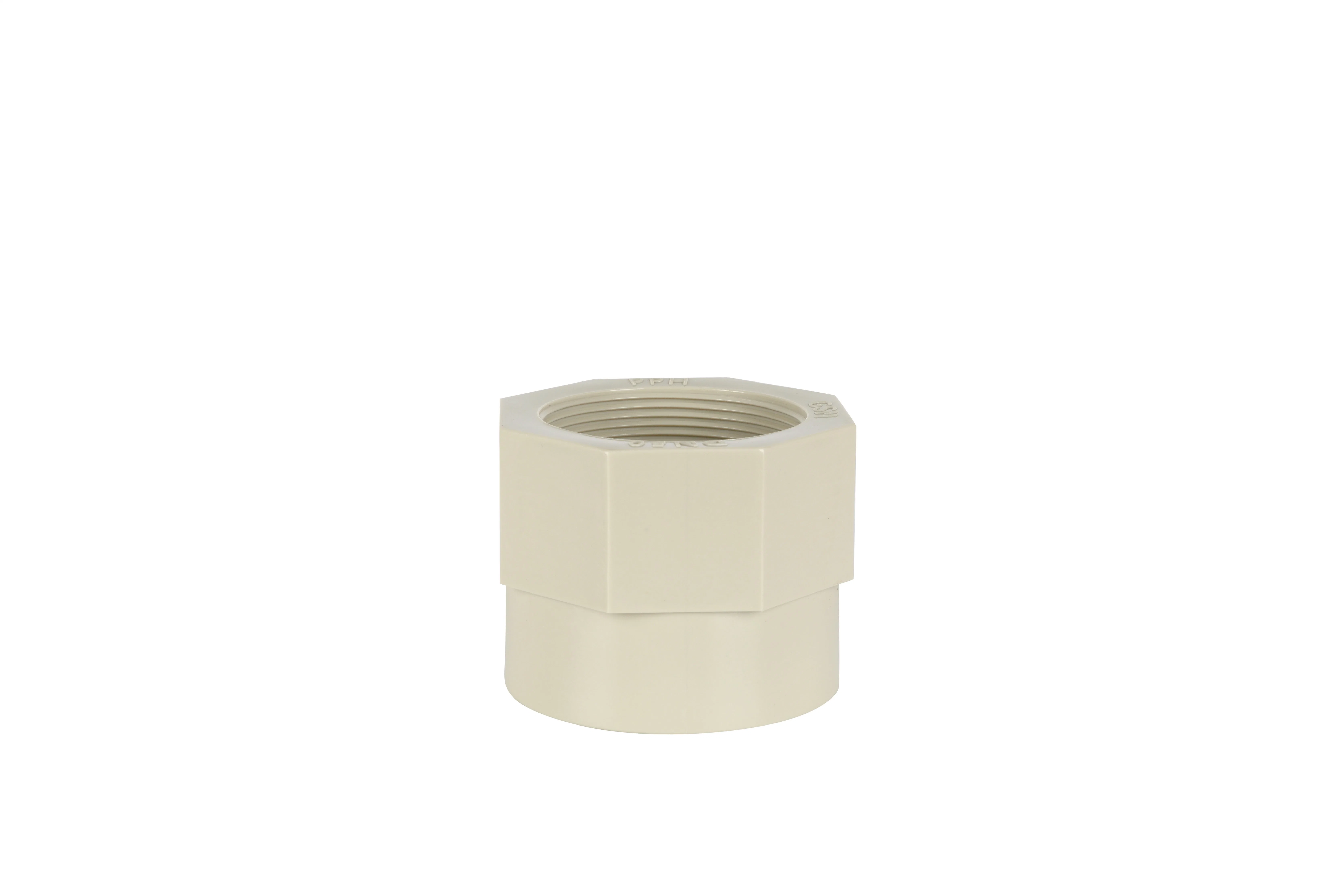 Pph Pipe Fittings Plastic Welded Female Head Adapts to Imported Raw Materials for Valves