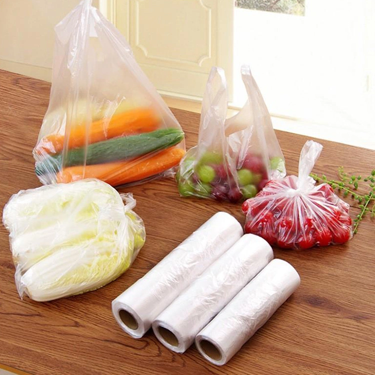Горячие продажи непосредственно на заводе ясно полимерной упаковки продуктов питания подушек безопасности Пакет настраиваемых Supermarkt продовольственной морозильной камере мешок
