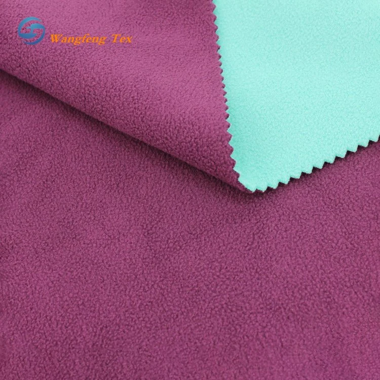 Manufacturer Selling 100% Polyester Knit Sweater Jersey Bonded Sherpa Fleece Fabric