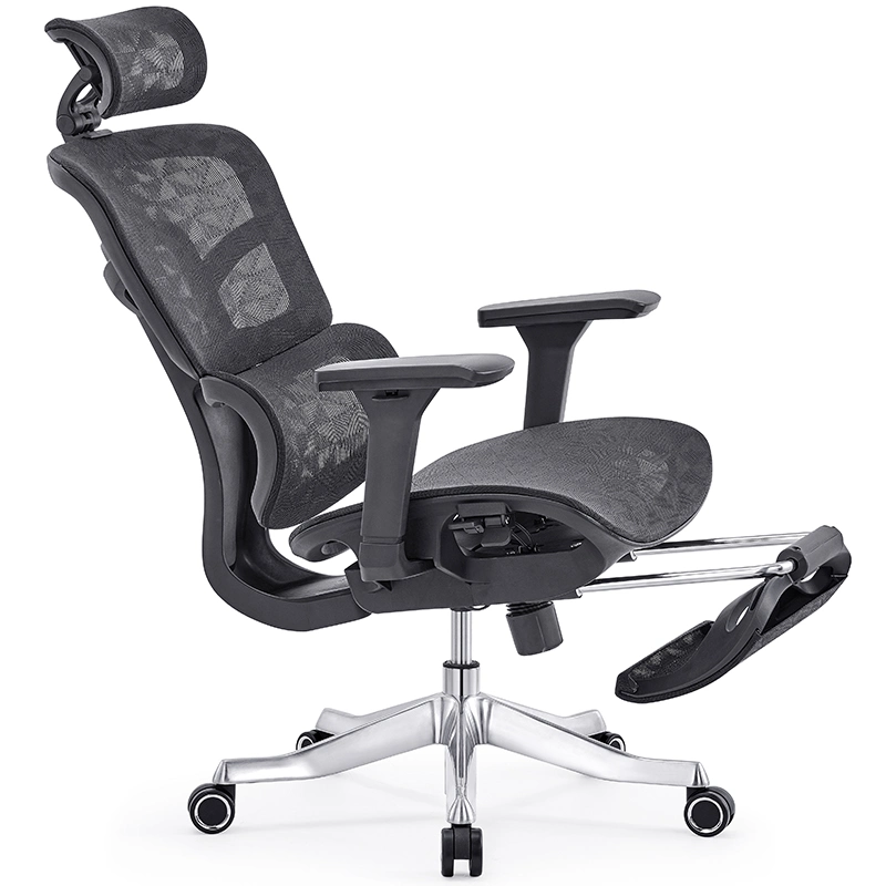 Meubles commerciaux de luxe entièrement en maille avec mécanisme de pied de repos ergonomique Chaises de bureau