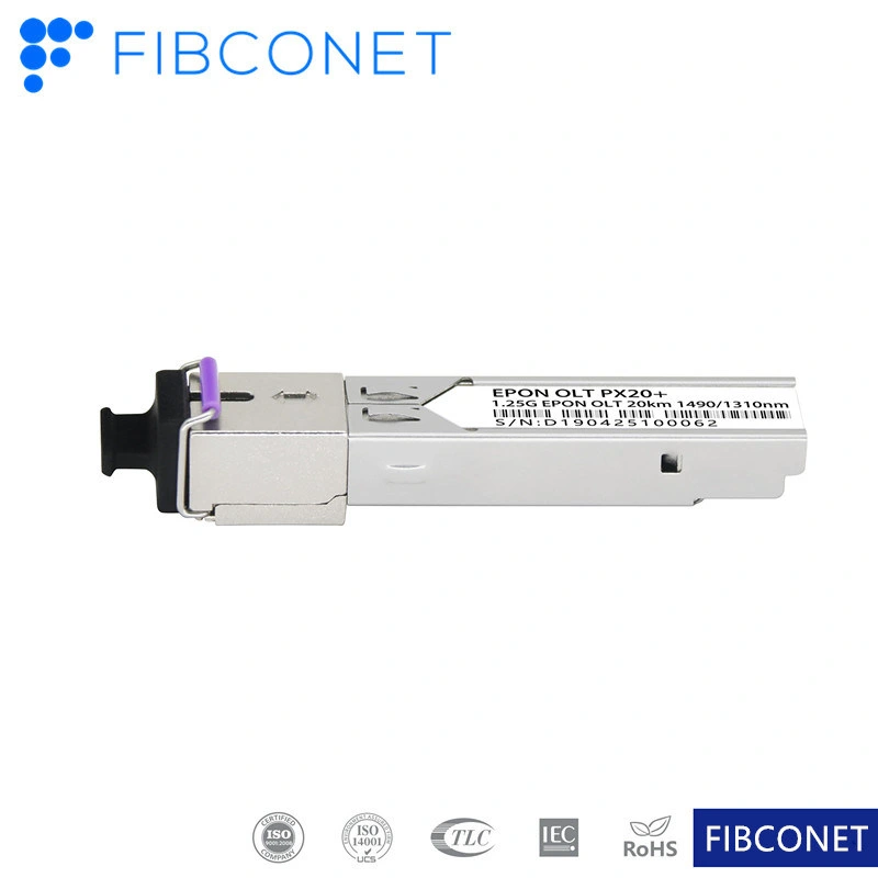 Fttp Ericsson MPO 1.25 جرام مصنعون جهاز إرسال واستقبال ألياف بصرية نحاسية