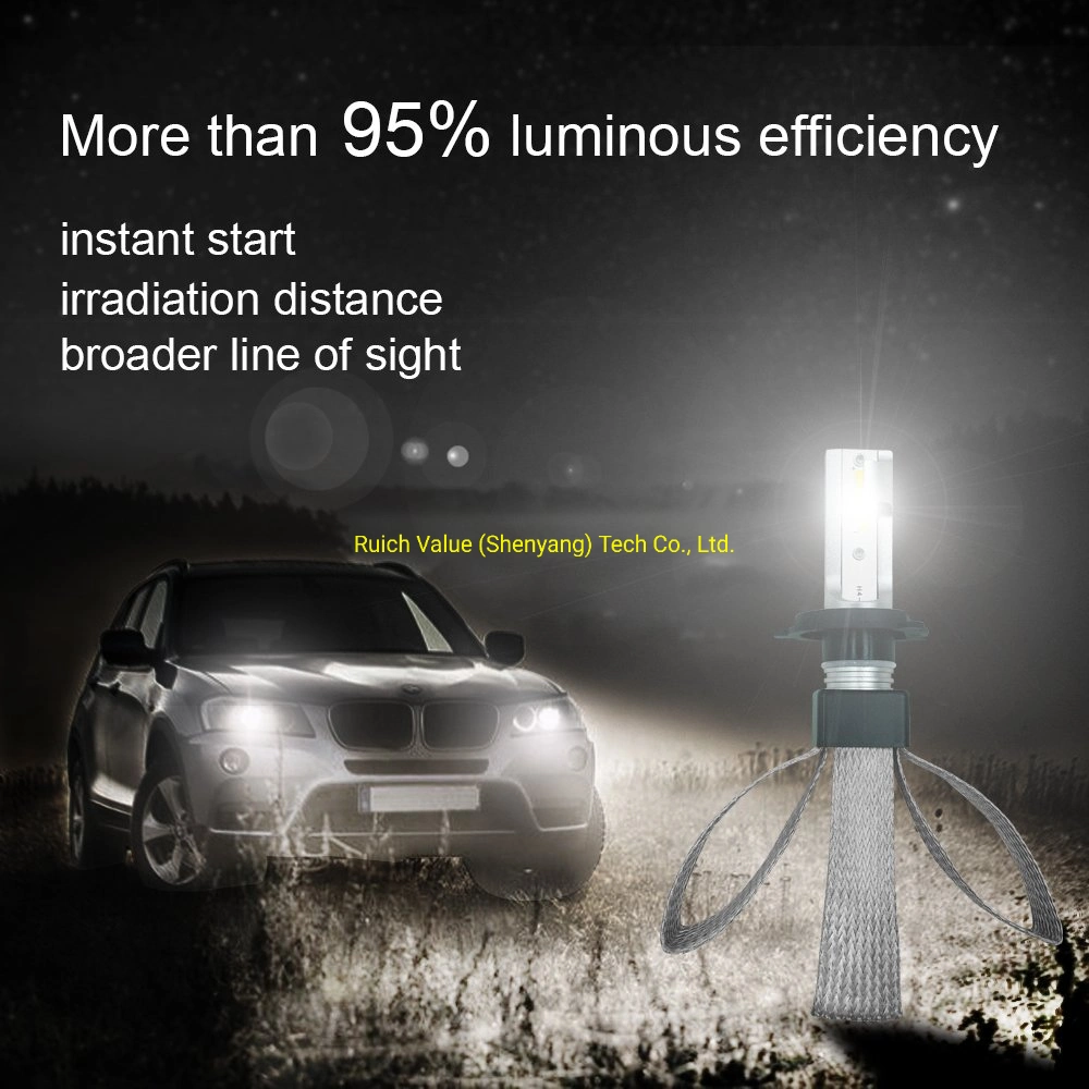 T9 Serial Csp Chip H4 Automotive Car LED Headlight Bulbs with 9600lm All in One Hi Lo Beam