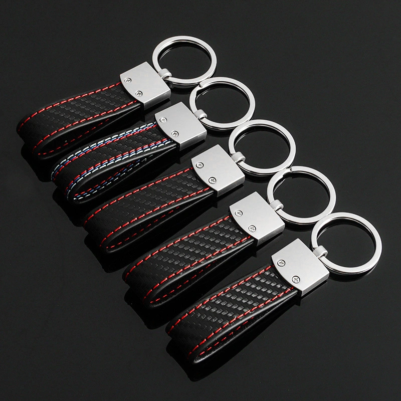 Wholesale/Supplier Metal and Leather Self Defense Car Accessories Decoration Promotional Gift Keychain for Car Custom Logo Luxury Designer Key Chain