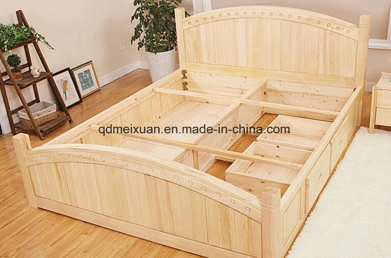 Solid Wooden Bed Modern Beds (M-X2771)