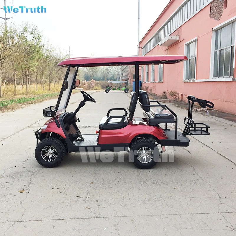 Electric Remote Control Golf Buggy 4 Wheel Gas Powered 2+2 Seater Golf Cart for Sale