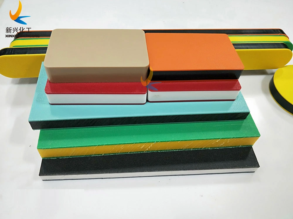 Dual Colors Playground HDPE Plate Sandwich PE Sheet Three Layers Plastic Sheet