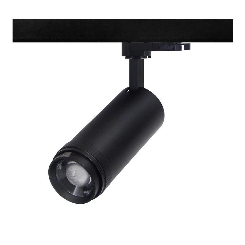 for Museum Showroom 30W Zoomable 15-60 Degree Adjustable Beam Angle Focus Track Light