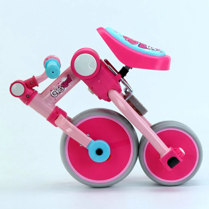 3 en 1 Pedal Folding Trike bicicletas para niños de 3 ruedas bicicleta bicicletas para niños