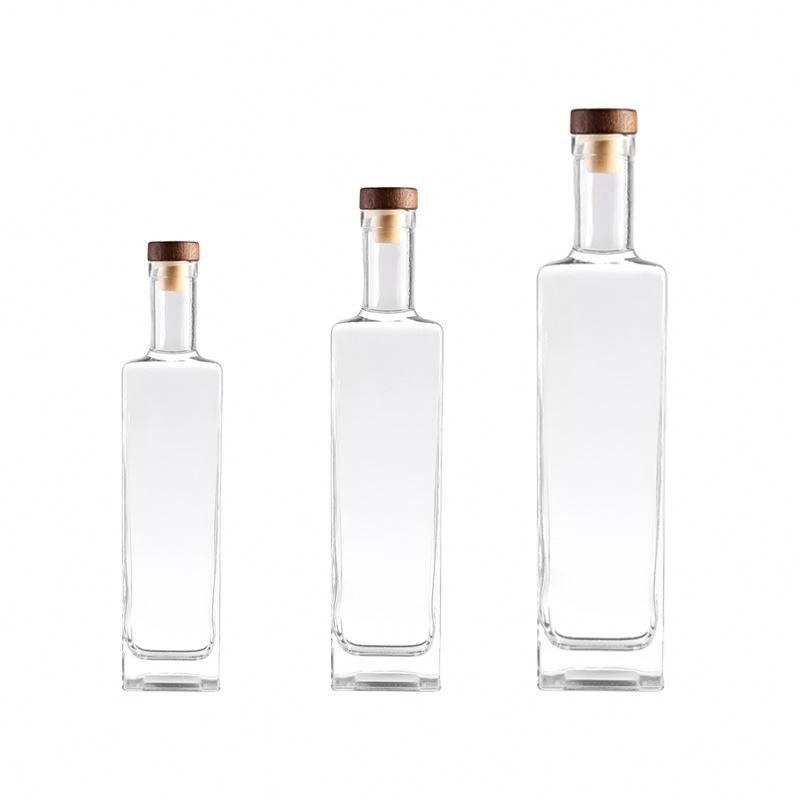 Custom Bottles for Whiskey Vodka Gin Empty Glass Bottle Liquor Fancy Costume Vodka Gin Glass Bottle