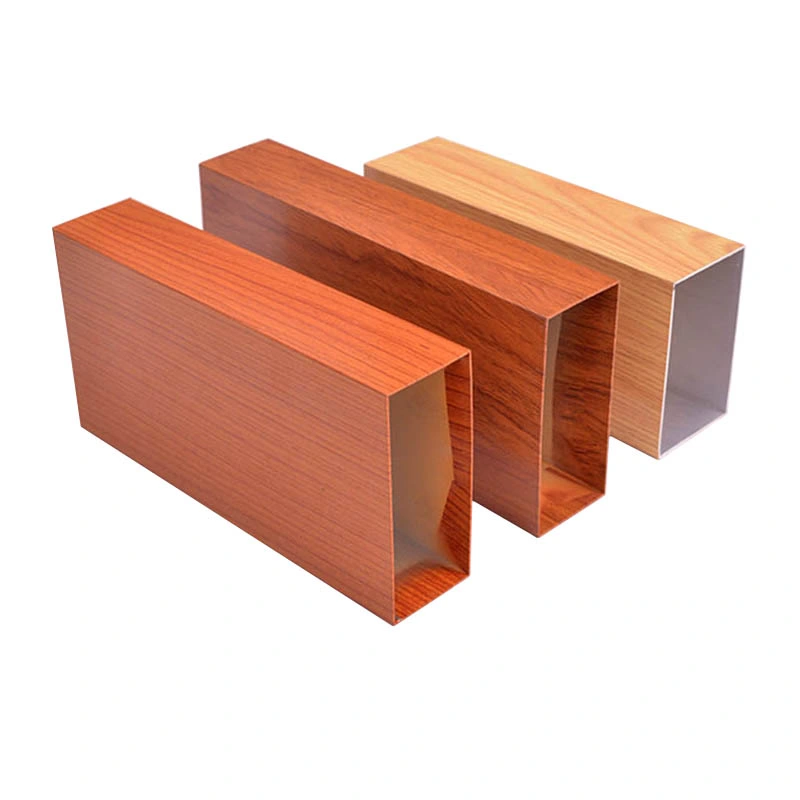 Customized Size 6063alloy Aluminum Extrusion with Wooden Grain