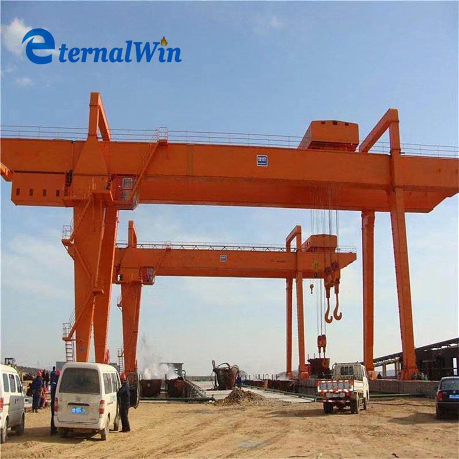 China Crane Hometown 5ton~250ton Mg Modèle Double Poutre Grue Portique avec Crochet