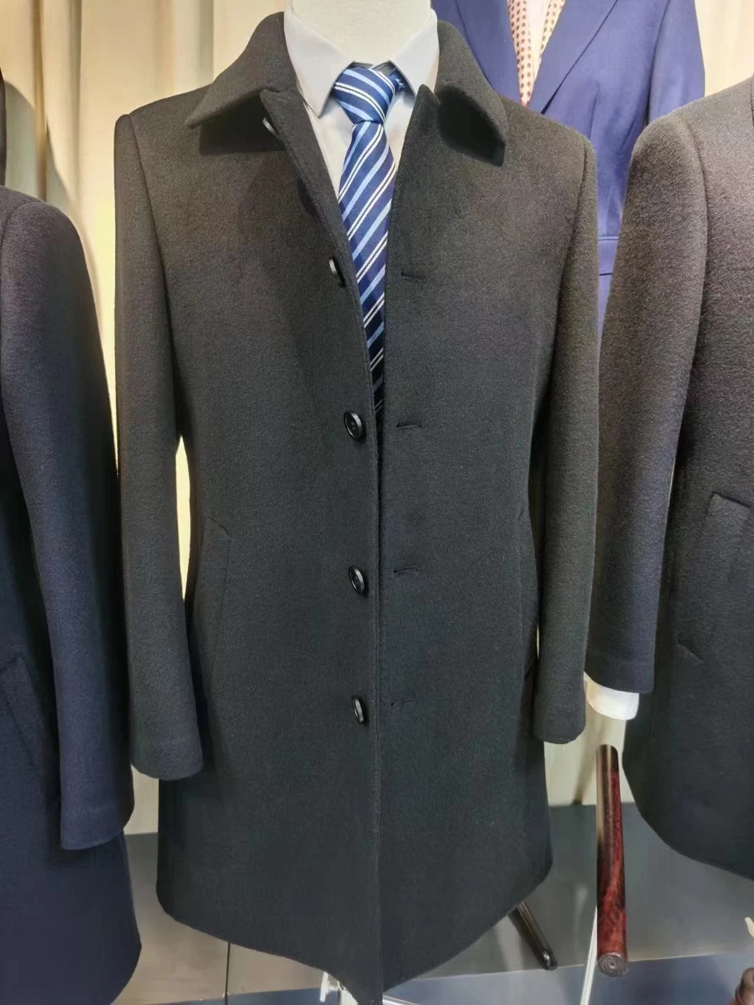 Senior Club Work Uniform Down Wool Coat