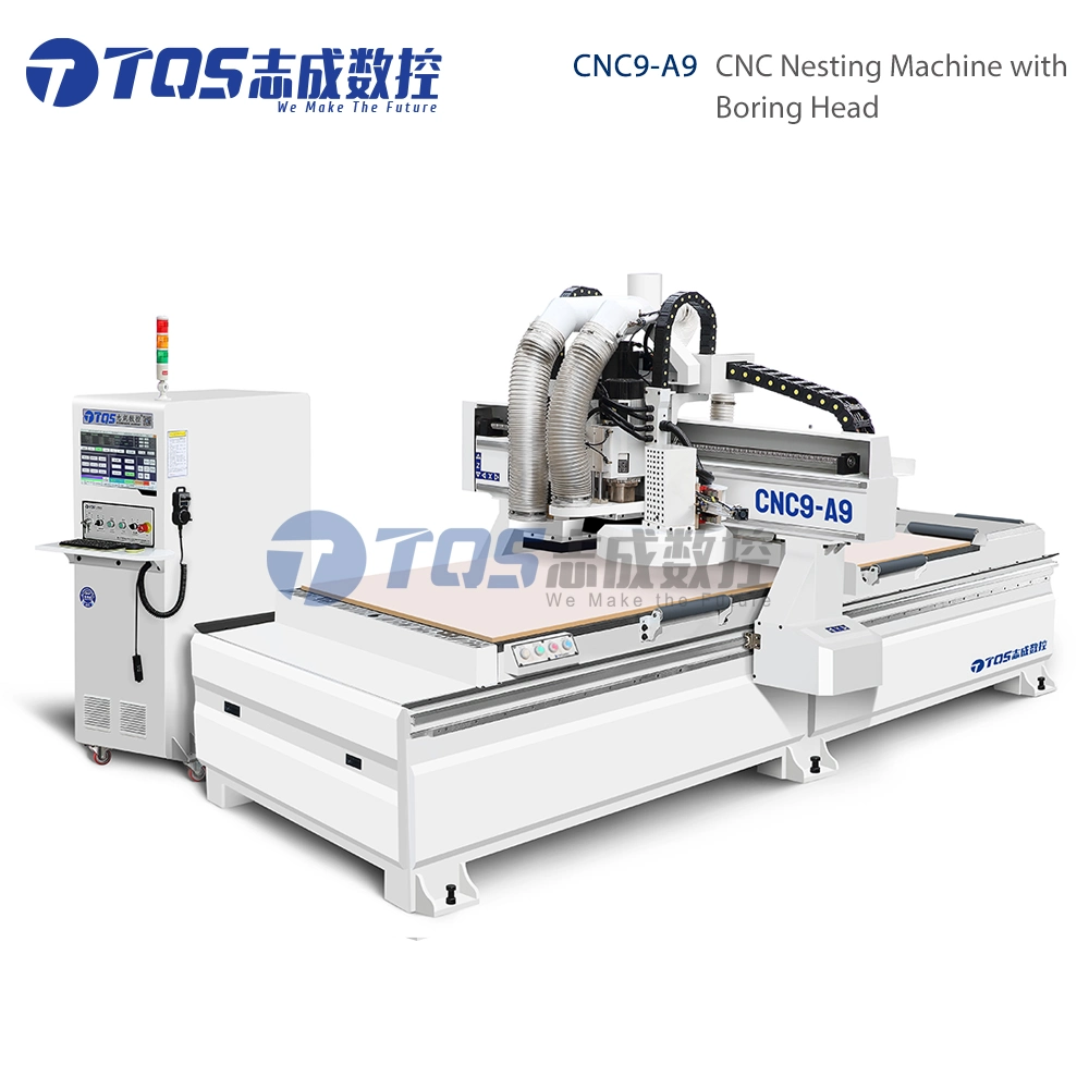 CNC Nesting Router with 5+4 Boring Head&16 Folds Tools Changer/Woodworking Router/Cutting Machine/Engraving Machine/Wood Boring Machine