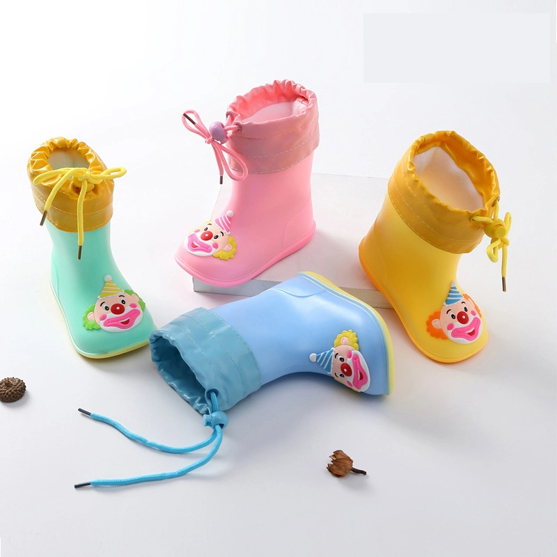 Boys Girls Rain Boots Infants 1-6 Years Old Waterproof Shoes Rubber Shoes Water Shoes Spring and Summer Kids Rain Boots