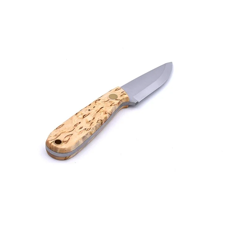 Folding Knife Cutting Knife Portable Knife with Wood Handle Camping Knives