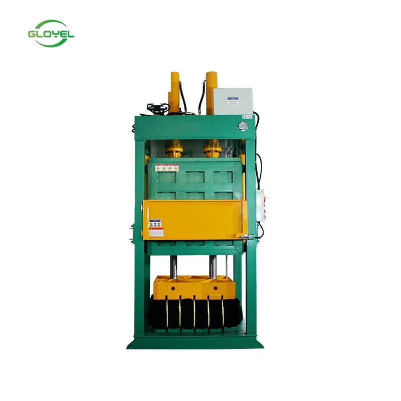 High Efficiency Vertical Clothes/Fiber Baling/ Packing Machinery/Lifting Chamber Baler Machine