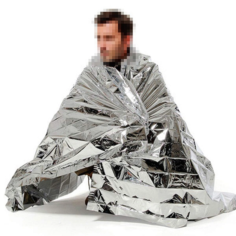 Emergency Mylar Foil Rescue Blanket 52" X 84" Waterproof and Durable Compact Thermal Blanket Esg12918