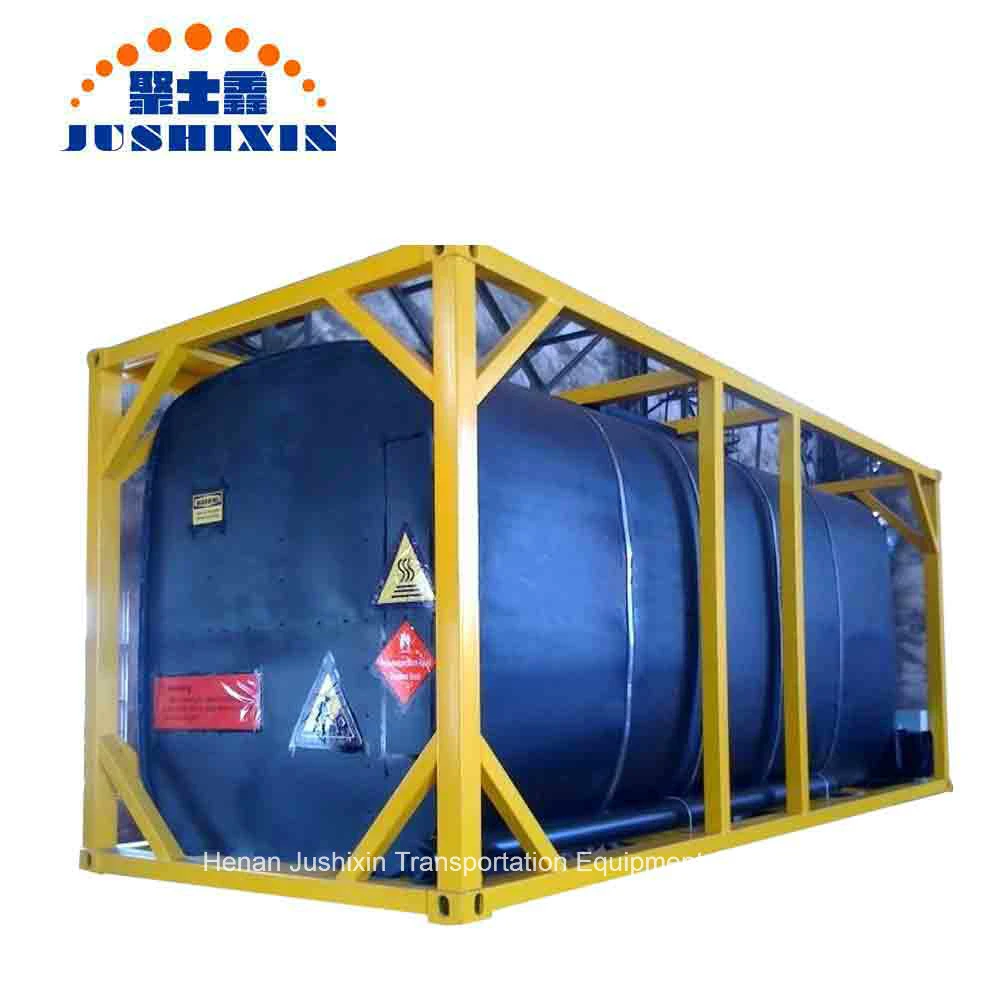 20 قدم ISO معتمد نقل السوائل حاوية شحن البيتومين