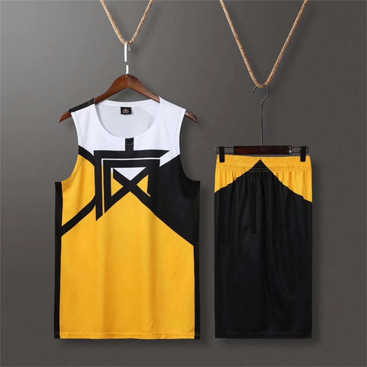 SJ-UB2001 Youth Sublimation Printing Basketball Kits Uniform Basketball Shorts Set