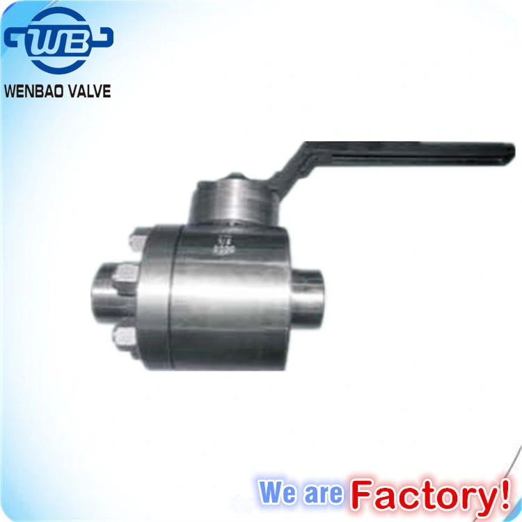 2PC High Pressure Forging Floating Ball Valve with Manual Handle