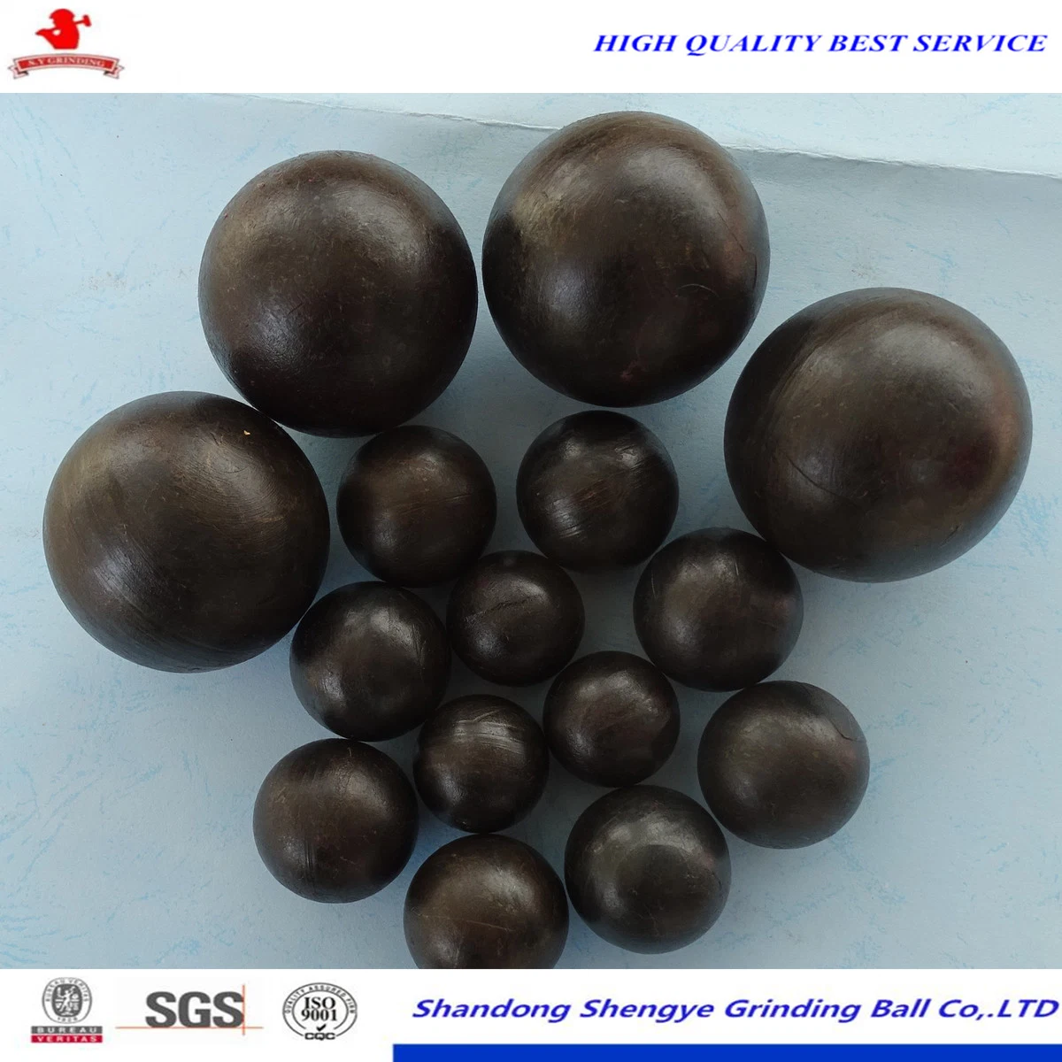 Dia. 1"-6" Forged Grinding Media Steel Ball for Metal Mines