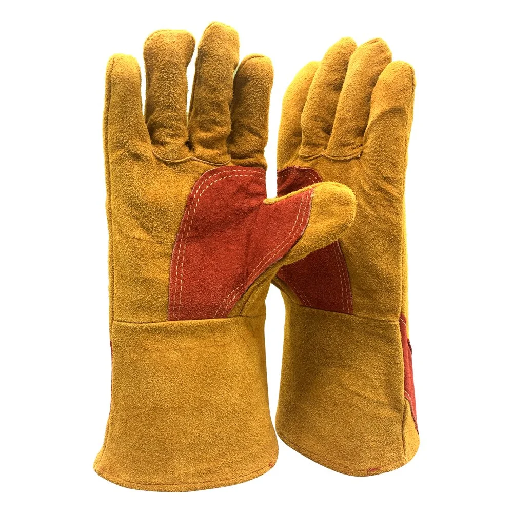 Protection des mains soudage résistant aux coupures cuir Guante hiver Cow Gants de protection incendie Mitaines