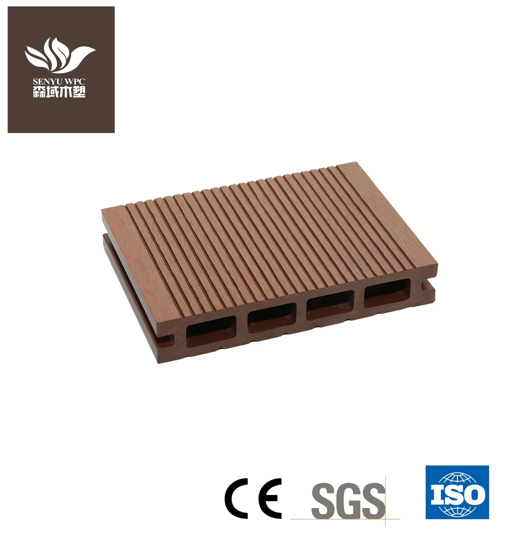 Factory Wholesale/Supplier Outdoor WPC Wood Plastic Composite Decking Board with CE