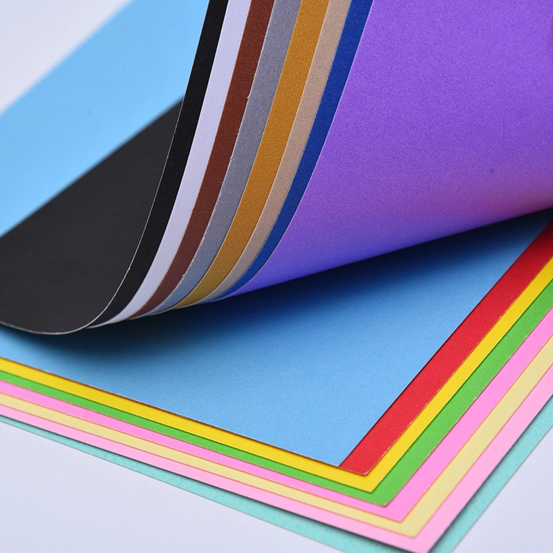 220 G/M2 8 K 265X380 mm (10,4 x 15 pouces) Papier couleur pour cartes de papier de couleur multicolore pour copie artisanale Papier papier impression 50 feuilles/sachet-10 couleurs