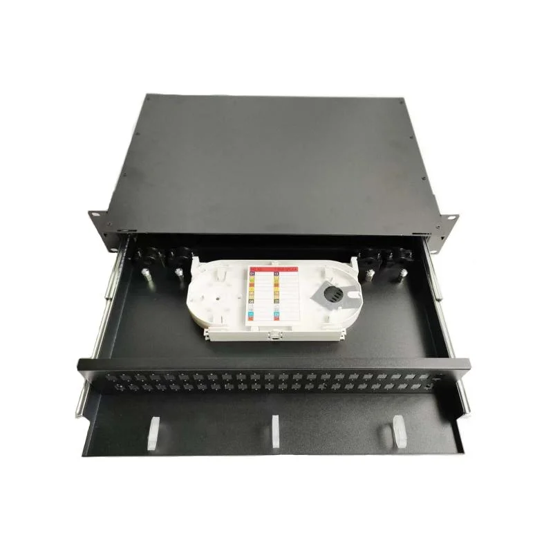 12 24 48 Port Rack Mount Fiber Optic Distribution Frame Terminal Box ODF Optical Patch Panel