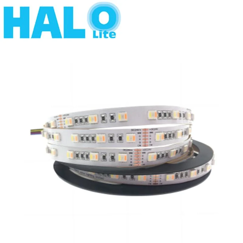 مؤشر LED باللون السحري RGB+CCT بقدرة 24 واط مقاوم للمياه ومقاوم للماء جهد ثابت باللون السحري SMD5050 شريط
