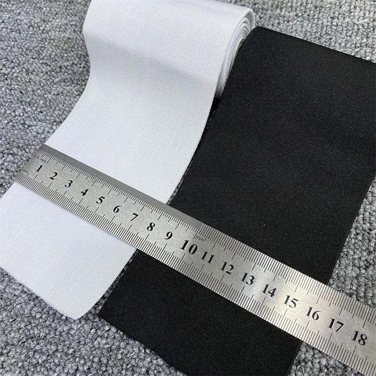 8cm verschlüsseltes High Elastic Black and White Elastic Webbing