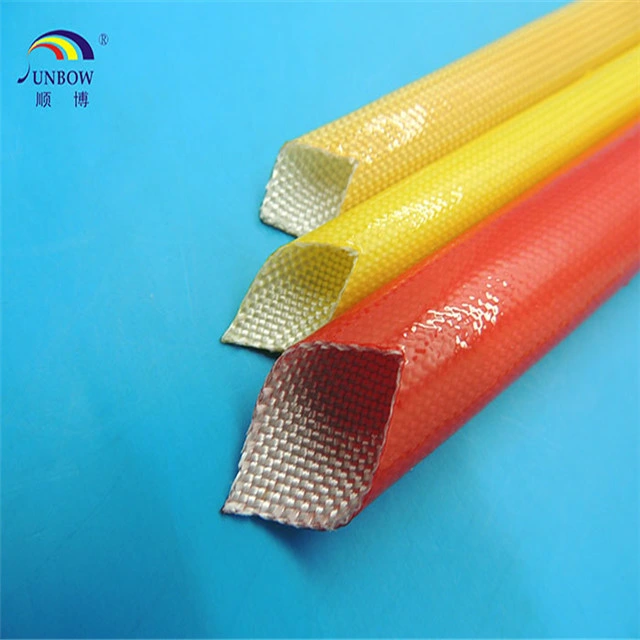 F Grade Polyurethane Coated Fiberglass Sleeving / PU Coated Insulation Sleeve