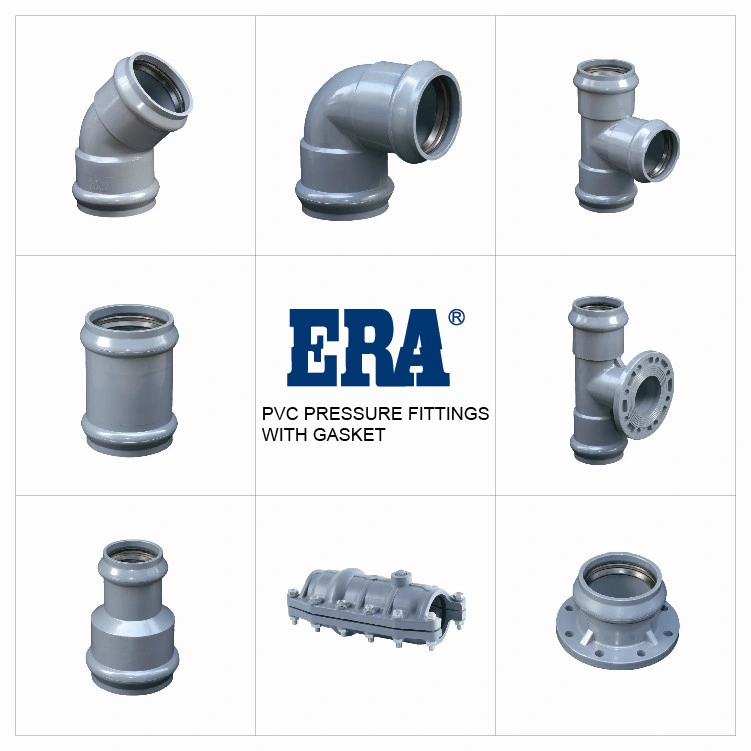 Era PVC Pressure PVC Pressure Gasket Fittings Saddle Pin Joint with Cooper Screw, CE