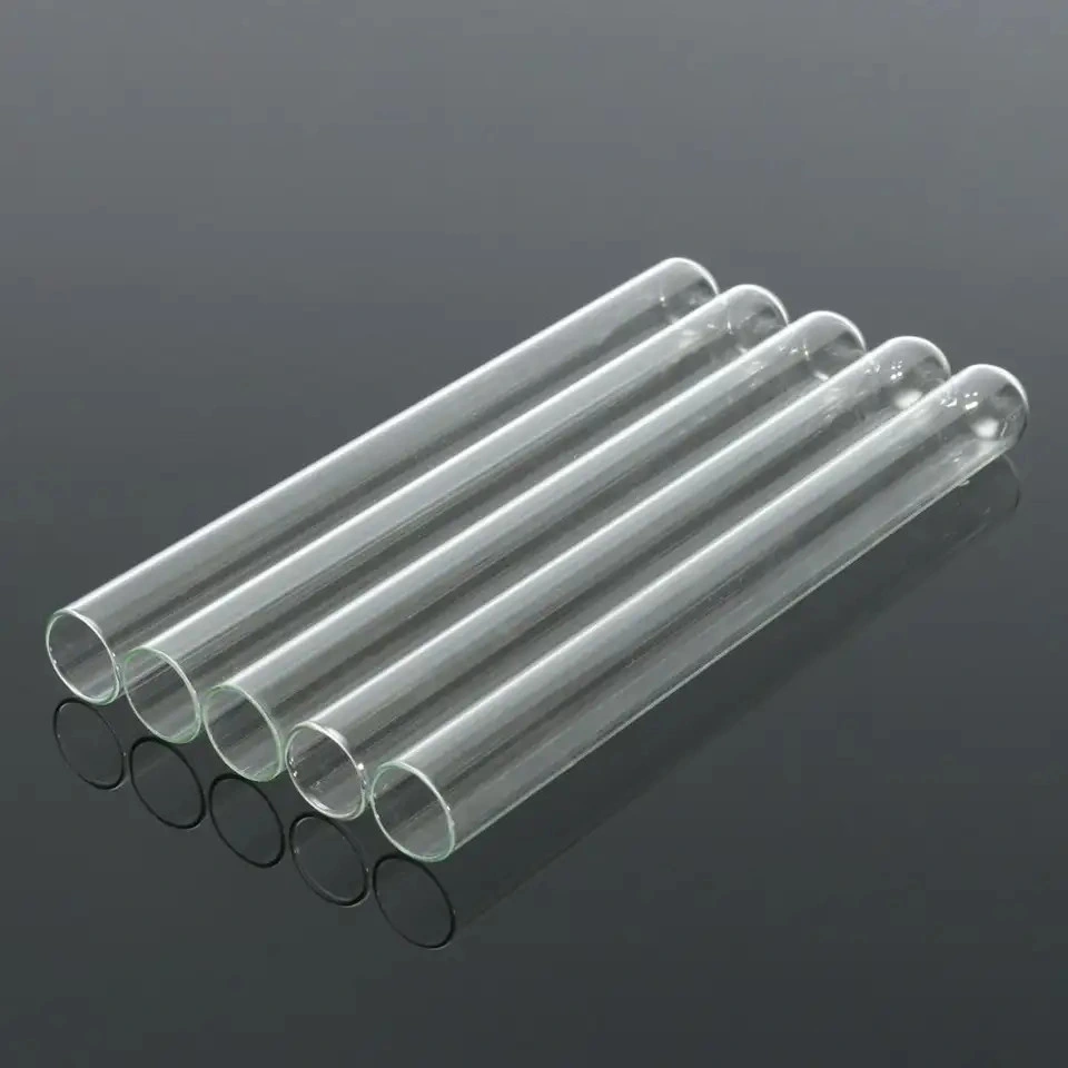 Medical Disposable Products Transparent Glass Test Tube for Lab Supplies