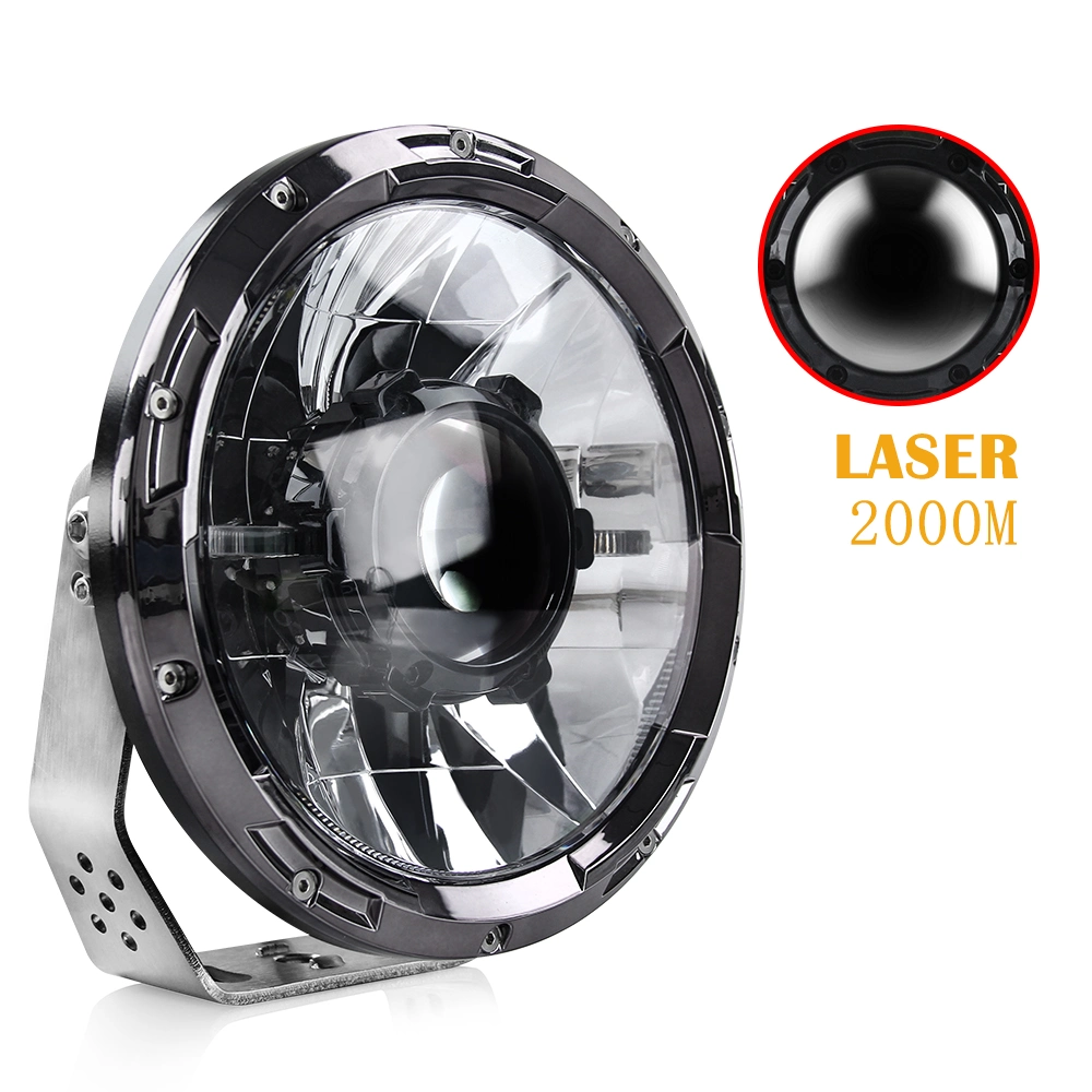 2021 Newest 2000 Meter Laser Round 7" Inch High Low Beam Truck Auto Head Lights Spot Laser LED Driving Lights