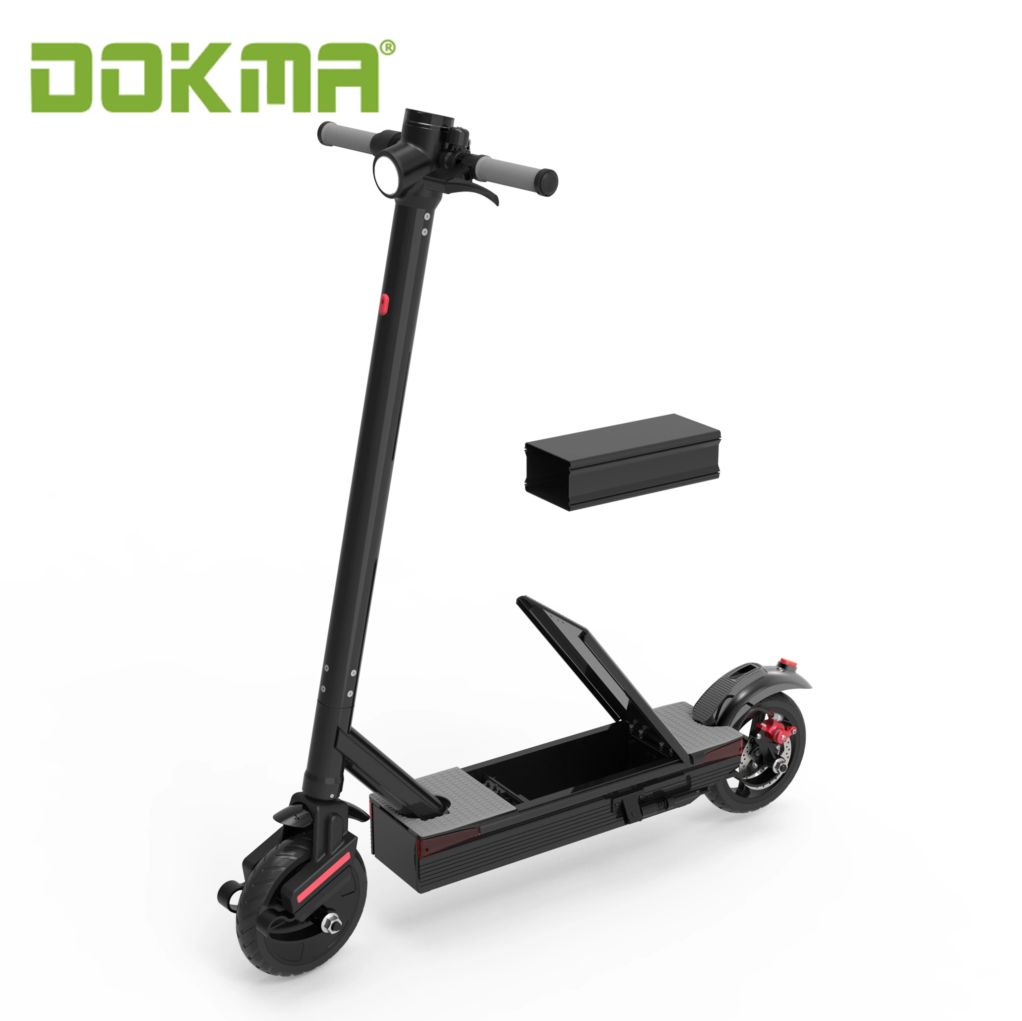 Dokma 8.5inch D85-PRO de la batería plegable Compartir reemplazable por el scooter eléctrico con display LCD y Blueteeth APP China Wholesale buen precio.