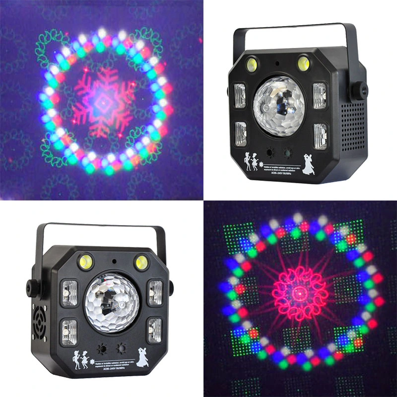 Tragbarer Strobe Licht rotierende RGBW Club Disco Magic Ball Mini Laser LED Stage Bar Licht für KTV Home Party