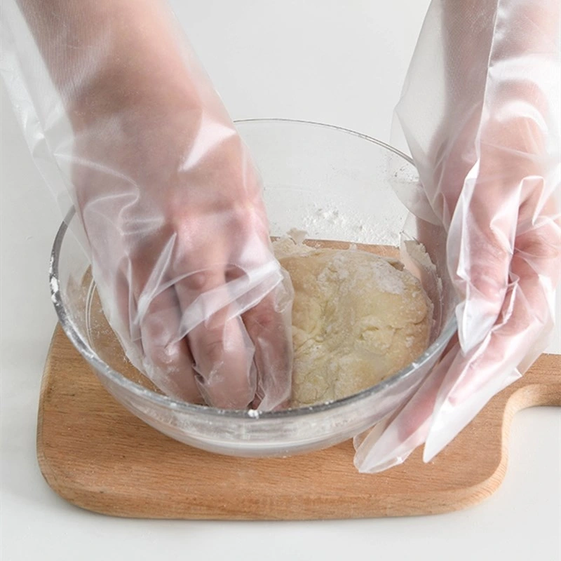 LDPE HDPE Clear Color Plastic Polythene Kitchen Waterproof Disposable Protective Transparent PE Gloves