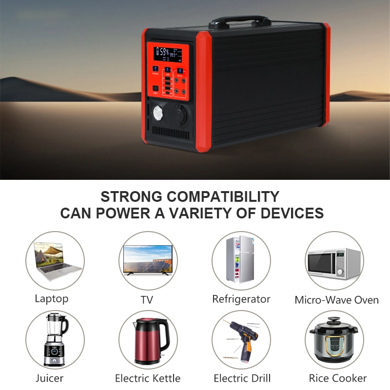 Factory Outlet 220V Electricity Solar Charger Emergency Mobile Solar Power Mobile Power Supply