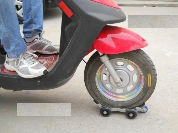 5-roues d'extracteur de moto auto-sauvetage vélo électrique plat booster pneu Ci21262