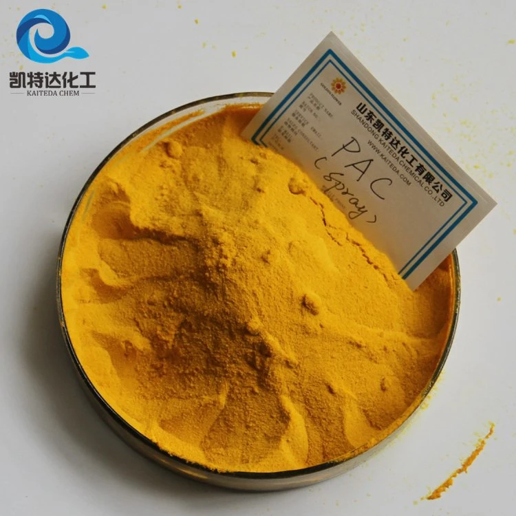 Pó amarelo coagulante cloreto Polyaluminum/Poli Chlorid de alumínio e o PAC CAS 1327-41-9