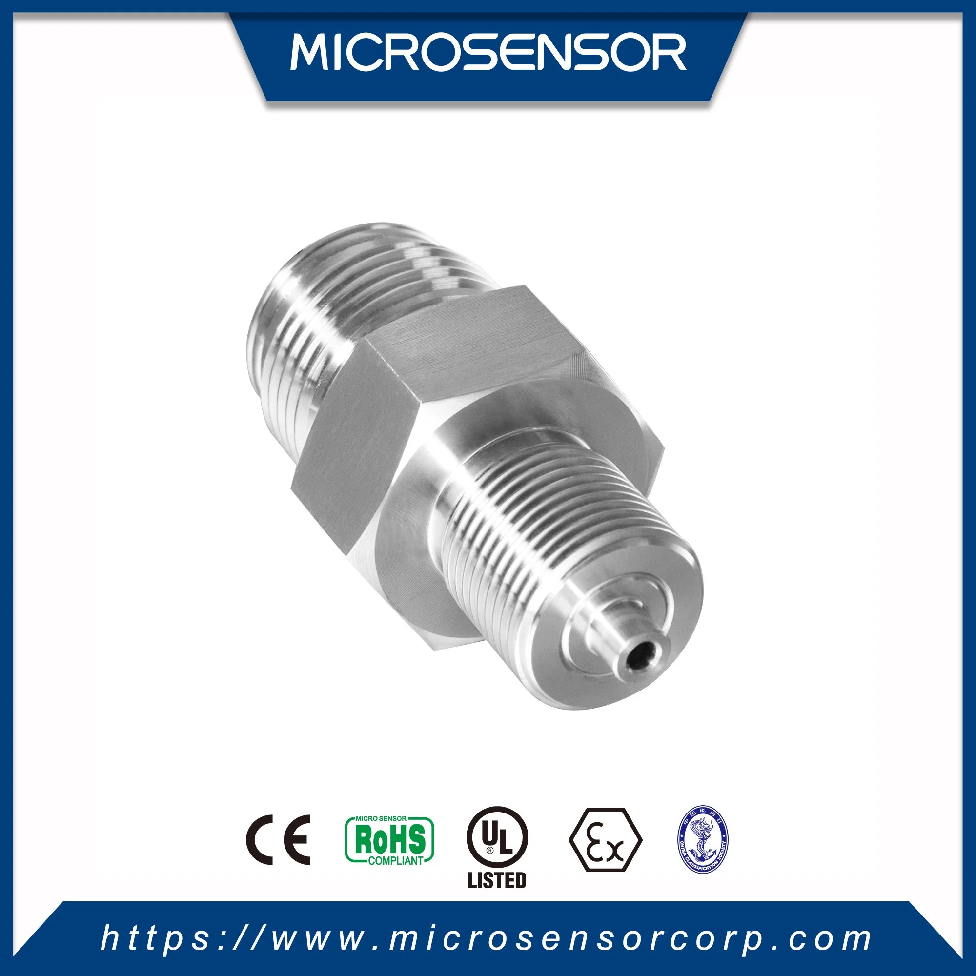 MIcrosensor High Stable OEM Pressure Sensor 19mm Accurate 1000bar Piezoresistive Pressure Sensor SS316L MPM281 for Gas Liquid in Industrial Process