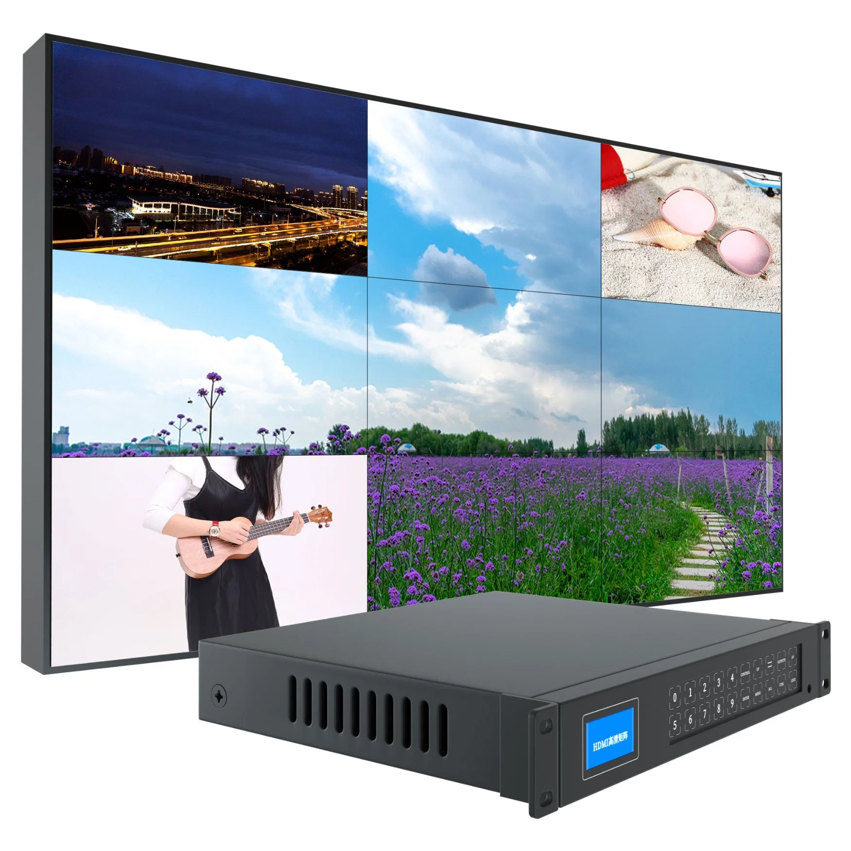 46 Inch Video Wall All in One PC Digital Media Player Brightness Advertising Sign LCD Digital Signage Touch LED Digital Signage