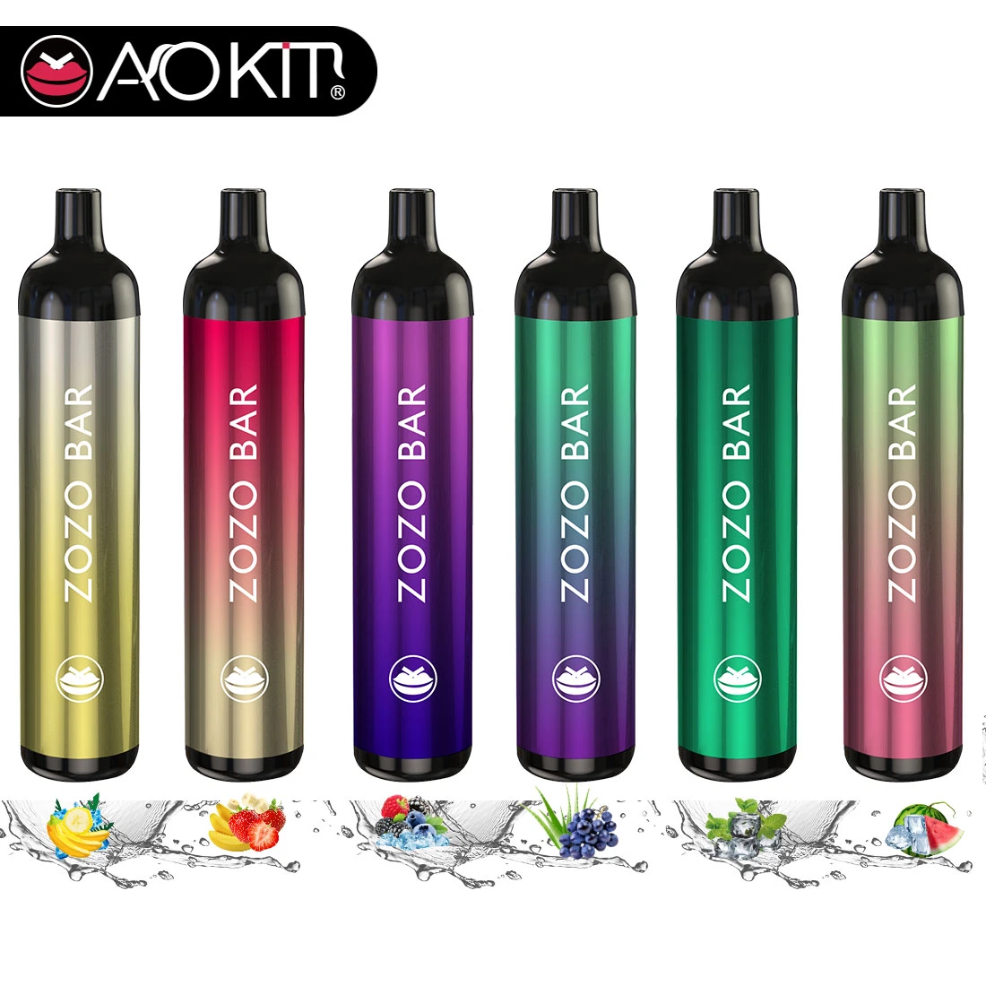 precio de fábrica Manufactorer Aokit Zozo Bar 4500bocanadas 15,8ml e-Liquido Lápiz Vape desechables