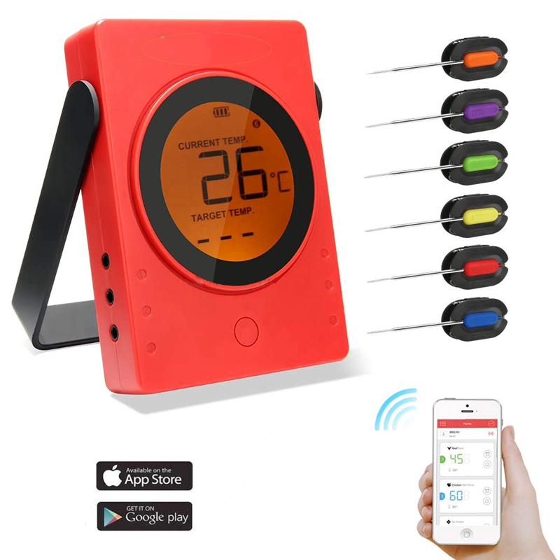 196FT Long Range Bluetooth Truly Wireless Thermometer for Grill, BBQ, Smoker