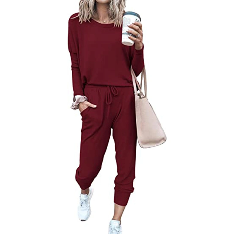 Fashion Sweatpants and Hoodie Set Casual Women's Sports Clothing for Joggers