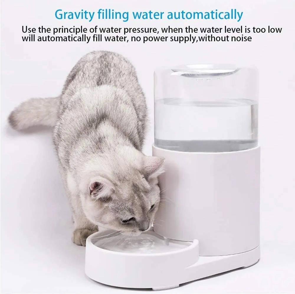 Fuente de agua para mascotas automática Gatos de perro transparente Tazón para beber Pet Dispensador de agua