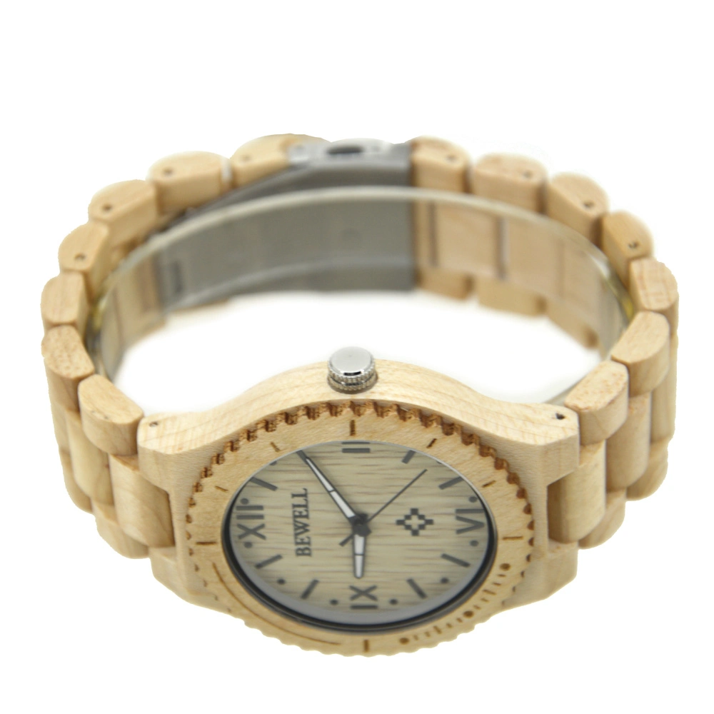 Bewell Mayorista/Proveedor de entrega rápida de la serie Classic Reloj analógico de madera