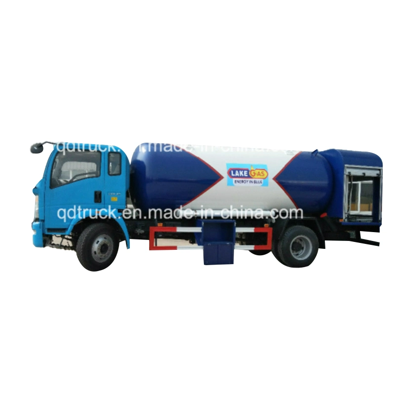 5m3 mobile gas station truck, 6m3 Refilling LPG Tank truck